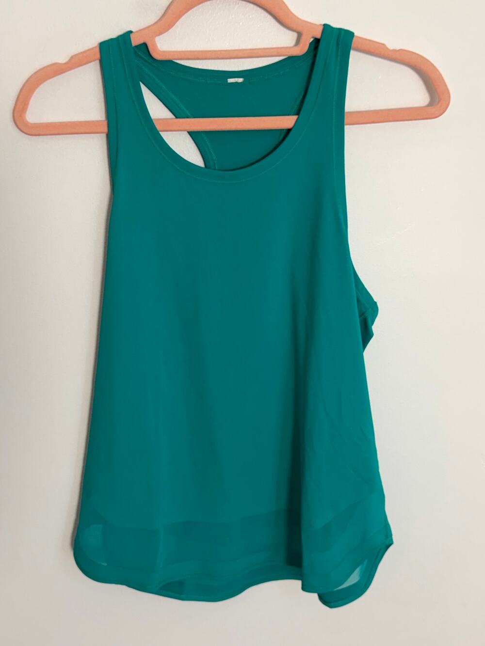 Lululemon Emerald Green Razor back tank size 4